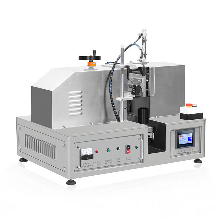 pharma mixing ultrasonic heating PE cream semi automatic tube filling sealing machine