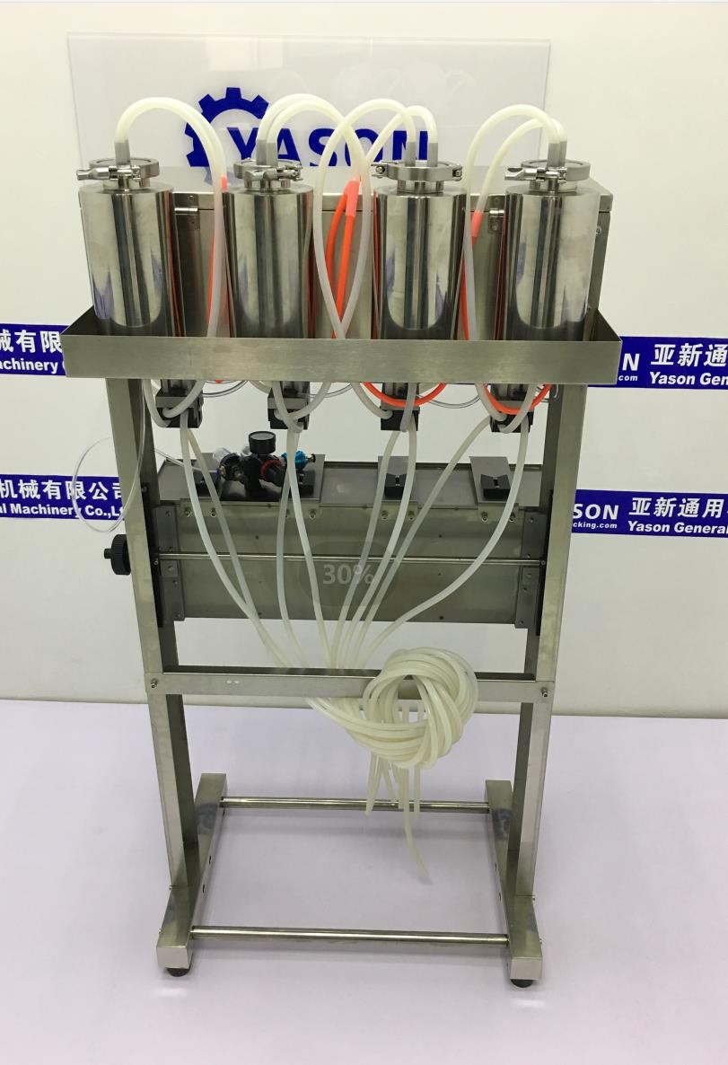 YTK Brand Semi-automatic Four-head Vacuum Negative Pressure Bottle Perfume Filling Machine