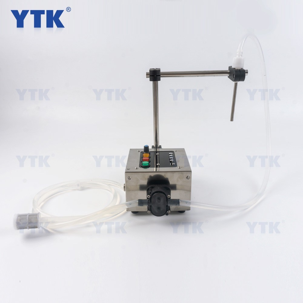 YTK-360S small liquid filling machine 304 stainless steel pump cup filler machine bottle filler filling bottle