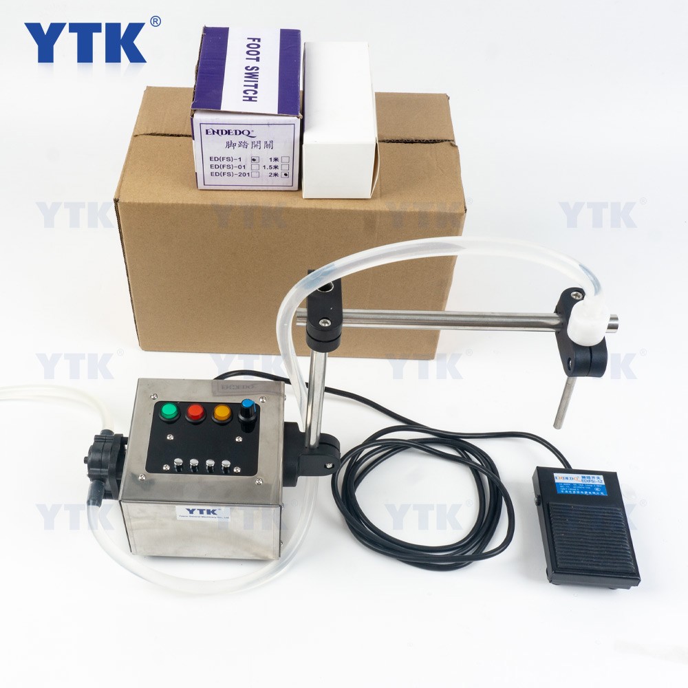 YTK-360S small liquid filling machine 304 stainless steel pump cup filler machine bottle filler filling bottle