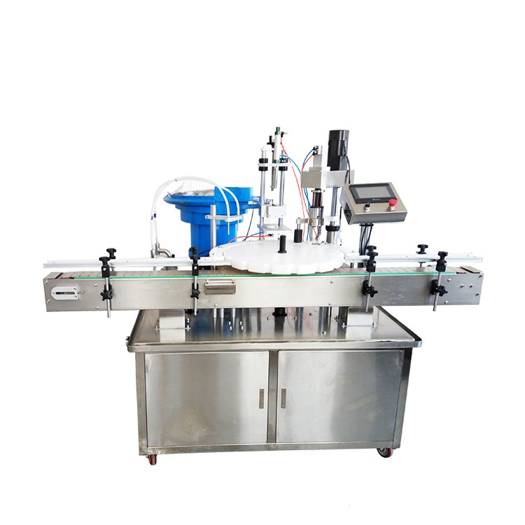 High Efficiency Automatic Two Heads Capping Machine for Plastic Screw Cap